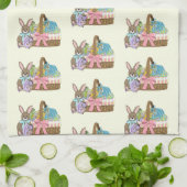 Linge De Cuisine Pâques Panier Dragons Oeufs (Plié)