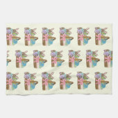 Linge De Cuisine Pâques Panier Dragons Oeufs (Horizontal)