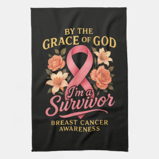 Linge De Cuisine Par la grâce de Dieu survivante du cancer du sein