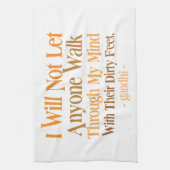 Linge De Cuisine Par ma citation Gandhi d'esprit (Vertical)