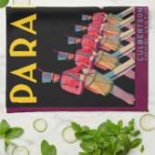 Linge De Cuisine Parade citron crate imprimé étiquette des années 1 (Plié)