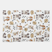 Linge De Cuisine Parade de chiots joueurs (Horizontal)