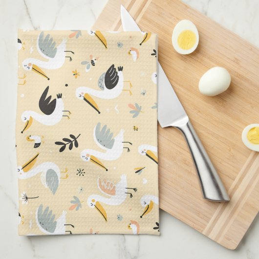 Linge De Cuisine Paradis lunaire (Quart Plié)