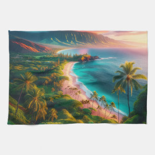 Linge De Cuisine Paradis tropical de l'île de Maui