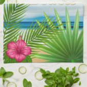 Linge De Cuisine Paradis tropical de Sunrise Beach (Plié)