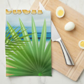 Linge De Cuisine Paradis tropical de Sunrise Beach (Quart Plié)