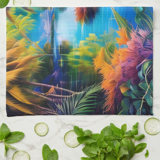 Linge De Cuisine Paradis tropical II (Plié)