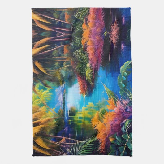 Linge De Cuisine Paradis tropical II (Vertical)