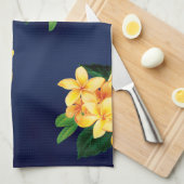 Linge De Cuisine Paradis tropical Plumeria Hawaiian (Quart Plié)