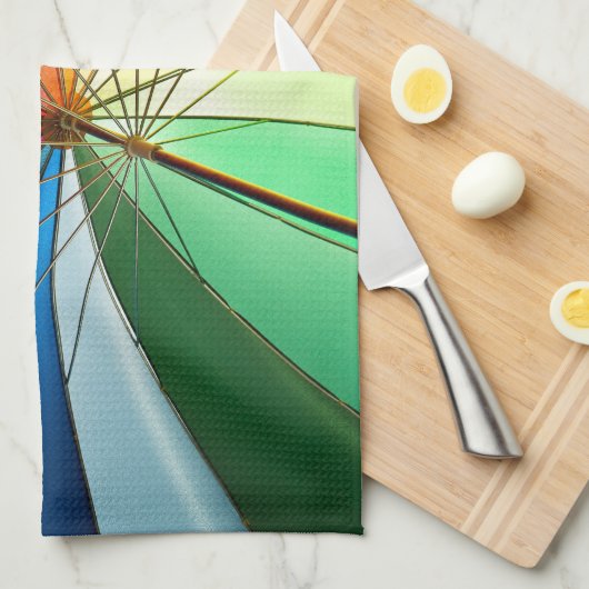 Linge De Cuisine Parapluie arc-en-ciel, fierté, cuisine (Quart Plié)