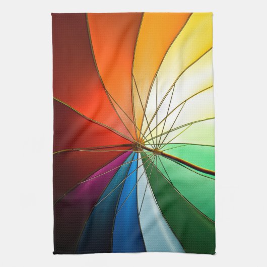 Linge De Cuisine Parapluie arc-en-ciel, fierté, cuisine (Vertical)