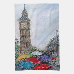 Linge De Cuisine Parapluie rouge à Londres