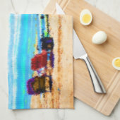 Linge De Cuisine parapluies painterly de planches de surf de (Quart Plié)