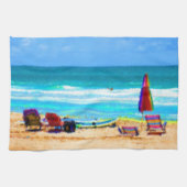Linge De Cuisine parapluies painterly de planches de surf de (Horizontal)