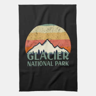 Linge De Cuisine Parc national du Glacier vintage