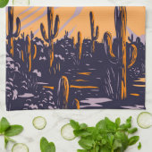 Linge De Cuisine Parc national du Saguaro Arizona Wasson Peak Vinta (Plié)