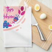 Linge De Cuisine Parce Que Maman Fait Ce Shitshow. (Quart Plié)