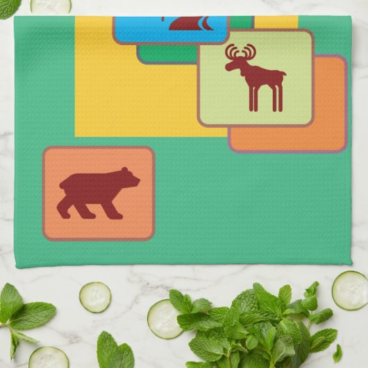 Linge De Cuisine Parcs nationaux (Plié)