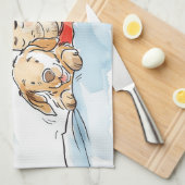 Linge De Cuisine Parents de chiens (Quart Plié)