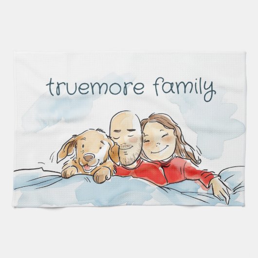 Linge De Cuisine Parents de chiens (Horizontal)