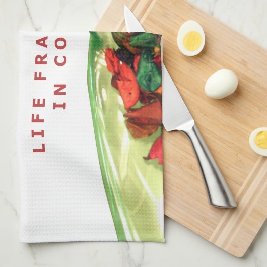 Linge De Cuisine Parfum de vie : Potpourri message inspirant (Quart Plié)