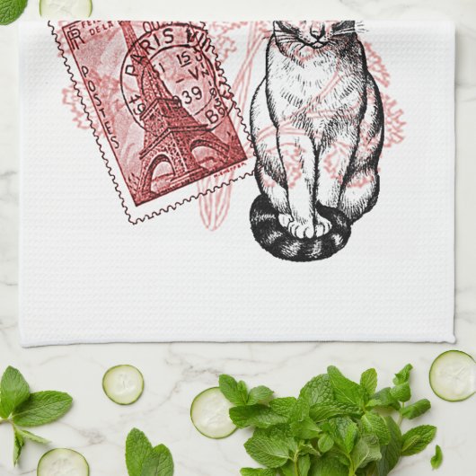 Linge De Cuisine Paris Cat (Plié)