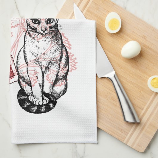 Linge De Cuisine Paris Cat (Quart Plié)