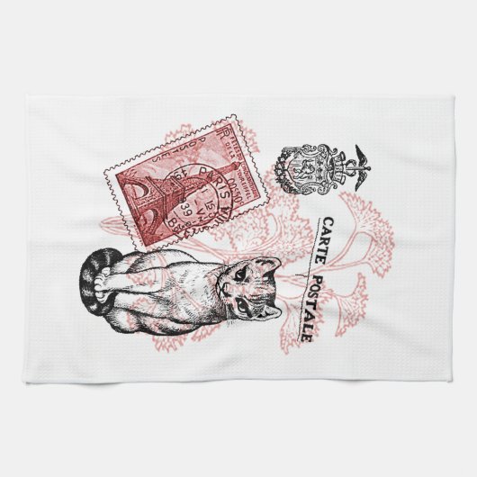 Linge De Cuisine Paris Cat (Horizontal)