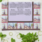 Linge De Cuisine Paris Eiffel Tower Inspired Collage 2026 calendar (Plié)