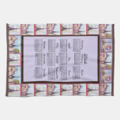 Linge De Cuisine Paris Eiffel Tower Inspired Collage 2026 calendar (Horizontal)