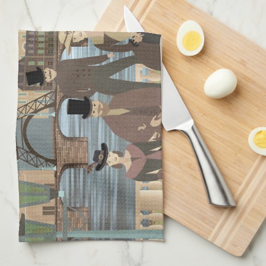 Linge De Cuisine Paris victorien (Quart Plié)