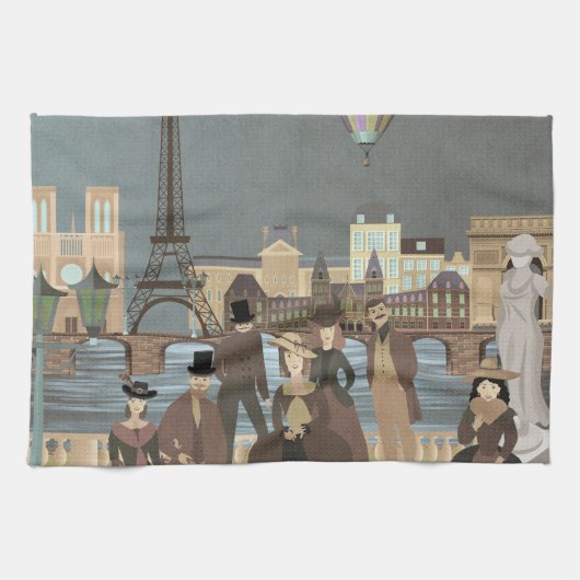 Linge De Cuisine Paris victorien (Horizontal)