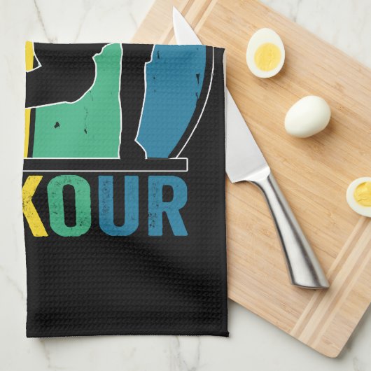 Linge De Cuisine Parkour Free Running Training Traceur Retro (Quart Plié)