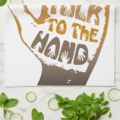 Linge De Cuisine Parler À La Main (Plié)