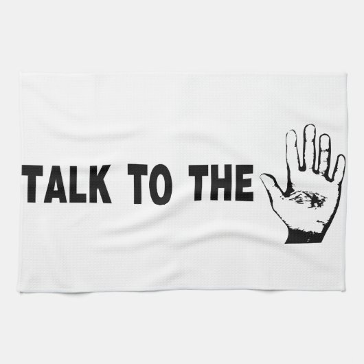 Linge De Cuisine Parler À La Main (Horizontal)