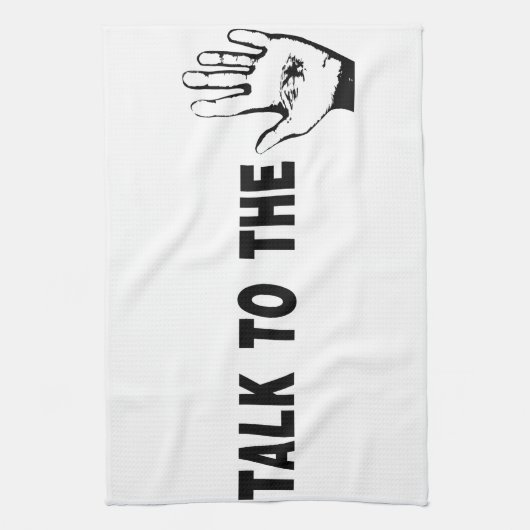 Linge De Cuisine Parler À La Main (Vertical)