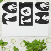 Linge De Cuisine Parler À La Main (Plié)