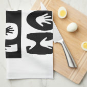 Linge De Cuisine Parler À La Main (Quart Plié)