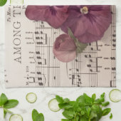 Linge De Cuisine Parmi Les Pansies (Plié)