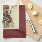 Linge De Cuisine Paroissiens de l'église de Noël à la messe de l'au (Quart Plié)