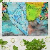 Linge De Cuisine Parrot Bird Lover Kitchen Towel (Plié)