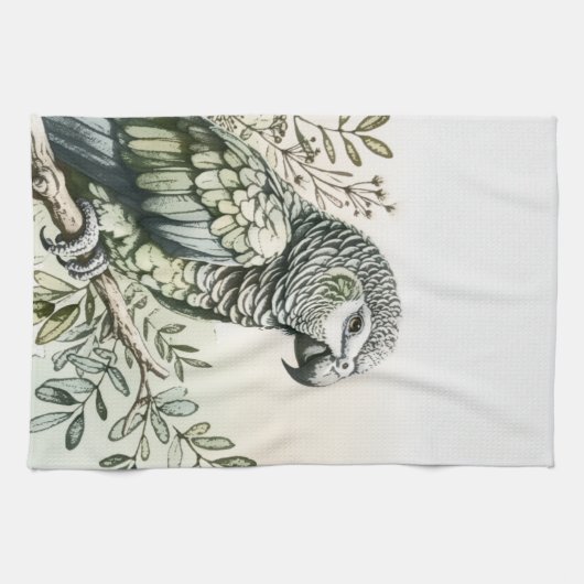 Linge De Cuisine Parrot élégant (Horizontal)