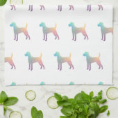 Linge De Cuisine Parson Russell Terrier Chien race Geo Pastel (Plié)