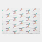 Linge De Cuisine Parson Russell Terrier Chien race Geo Pastel (Horizontal)