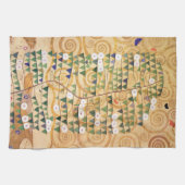 Linge De Cuisine Partie droite de l'arbre de vie par Gustav Klimt (Horizontal)