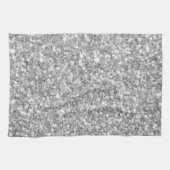 Linge De Cuisine Parties scintillant argentée (Horizontal)