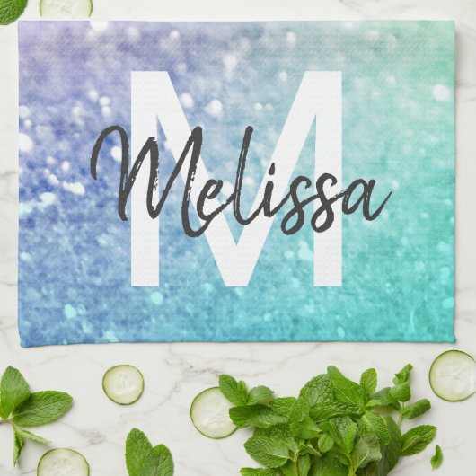 Linge De Cuisine Parties scintillant Bokeh Glamour Élégant (Plié)