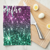 Linge De Cuisine Parties scintillant colorée (Quart Plié)