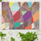 Linge De Cuisine Parties scintillant de couleurs Abstraites (Plié)