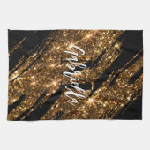 Linge De Cuisine Parties scintillant d'or (Horizontal)